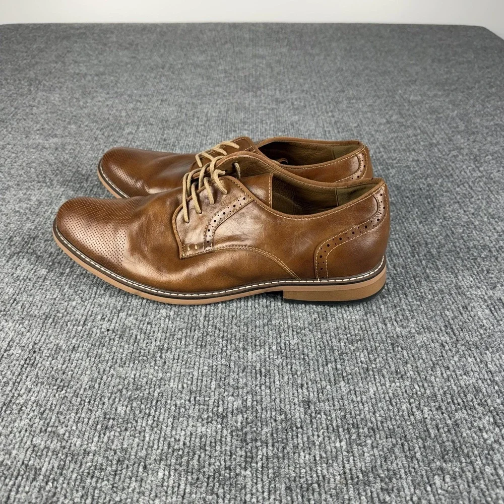 Madden Shoes Mens‎ Size 12 Brown Ortholite Cap Toe Derby Dress Comfort Oxford